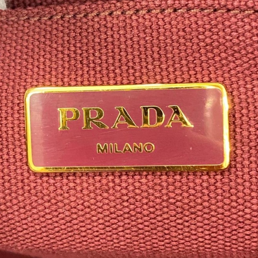 Stunning Prada Canapa Tote Rare Hibiscus Print Shoulder Strap & Dust Bag - Picture 3 of 7